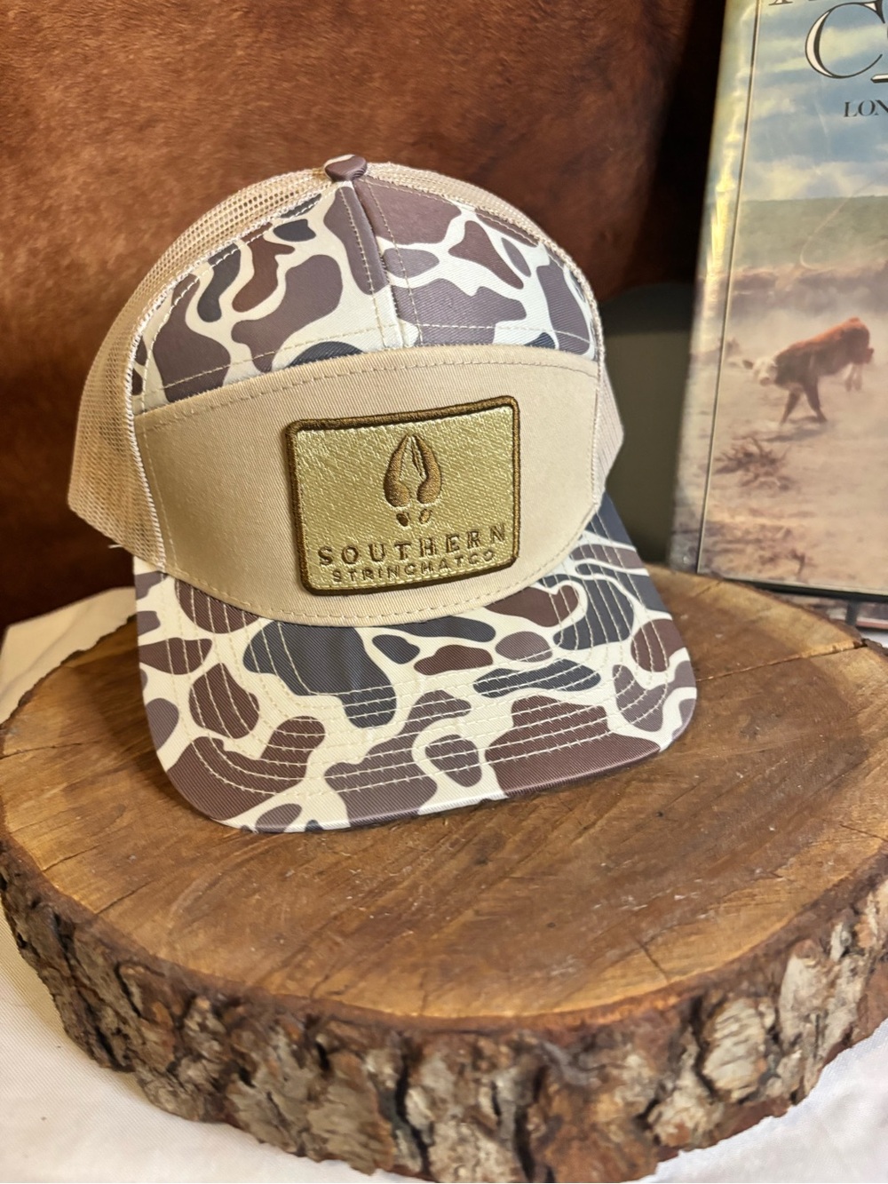 Southern String Hat Co. Outdoors Camo Trucker Hat | Duck Hunting Snapback Cap 🦆